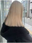 韓国ヘアケアブリーチホワイトブロンド透明感カラー