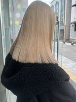 ロックス バイ マグ 松本(rocks BY MAG)&nbsp;韓国ヘアケアブリーチホワイトブロンド透明感カラー