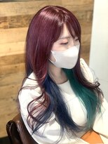 お～るうぇいず(always)&nbsp;ダブルカラーピンクベージュインナーグリーンネイビーブルー