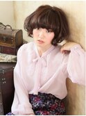 大人可愛い/ショコラアッシュ/ヘルシースタイル/ふんわりカール