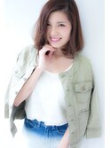 アンジュヘアー　大人かわいい　アンニュイカールボブ