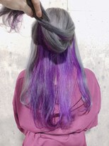 サロンドミルク 原宿(salon de MiLK)&nbsp;シルバーグレー＆インナーにラベンダー