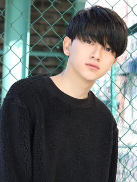 ネイビー(NAVY) ワックス要らずのサラサラマッシュ