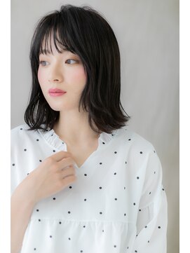 モッズヘア 越谷(mod's hair) ダークアッシュ濡れ髪切りっぱなしくびれヘアZ越谷20代30代40代