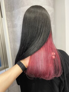 ルーブ トウキョウ(Loob. TOKYO) インナーカラーピンク【池袋.髪質改善.インナーカラーブリーチ】