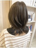 福山市美容室Caary トレンド くびれミディアムレイヤー