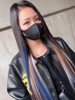 ヘイルジューシー(hail JUICY) BLUE×WHITE メッシュスタイル