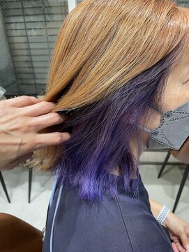ダブル(W) 【hair salon W】パープル