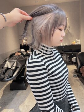 ロンド レア 天神大名店(Lond Le’a) ダブルカラー/インナーカラー/イヤリングカラー/ミルクティ