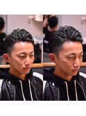 爽やかアップバングショート<理容室>/両国<理容室>
