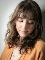 カバーヘア ブリス 川口(COVER HAIR bliss) グレージュアッシュ小顔波巻きウェーブフレンチカジュアルx川口