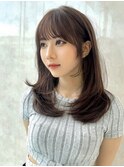 レイヤーカット韓国ヘア