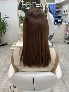 アルターシェリー(aL-ter che'rie) オレンジ×ブラウン[前髪/マチルダボブ/ピンクベージュ]