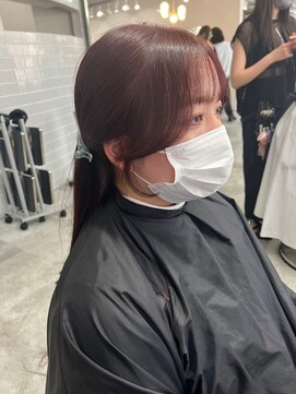 ボタン ハカタ(VOTAN hakata) 【ろみおstyle】ピンクブラウン/前髪顔まわりカット