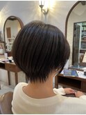 大人丸みショートボブ