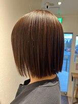 エヌアンドエー 春日部東口店(hair shop N&A) 20代30代40代切りっぱなしボブ×さら艶ストレート/髪質改善