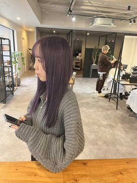 ナンバー 竪町(number+) 20代30代40代大人可愛いパープルラベンダーダブルカラー美肌
