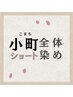 【エイジングケアメニュー】小町コース全体染め【ショート】5940円