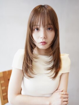 ニコ トウキョウ 渋谷(nico TOKYO) 顔まわりレイヤーカット/くびれヘア/透明感ベージュ/渋谷