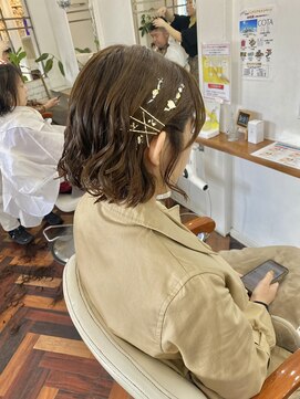 ヘアーアンドメイクアップモパ ボブアレンジ