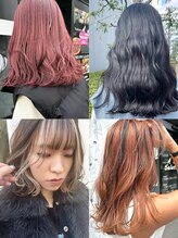 《ブリーチ、デザインカラー》イヤリング&インナーカラー、ハイライト等、ブリーチカラーはお任せください