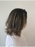 ナチュラル外ハネレイヤーボブ