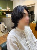 「ナチュラルに盛れる」メンズボブウルフ