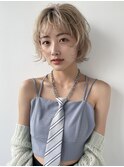 【Terve.】ミルクティーベージュ×ウルフボブ