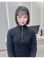 ロンドリゼル 札幌(Lond RiseL) オリーブグレー/前髪/ボブ/マロンベージュ/レイヤーカット/小顔