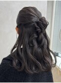 くるみちゃんヘア/ハーフアップ/ヘアアレンジ