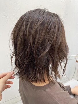 コンティロミー(CONTI ROMMY.) プードルボブエアウェーブパーマグレーブラウン☆20代～50代