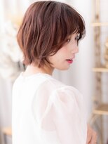 カバーヘア ブリス 大宮西口(COVER HAIR bliss) ミルクティーピンクくせ毛風ハッシュカットb大宮20代30代40代