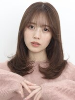 ソア 並木坂(Soa)&nbsp;ミディアム/レイヤーカット/ブラウン/Chihiro