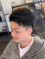 ボイスバーバー 高野店(VOICE BARBER)&nbsp;黒髪スパイキーショート　【京都市　理容室】