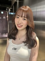 ペレ 原宿(PELE)&nbsp;ワンホンレイヤー/ミルクティーブロンド/ダークブルー/原宿