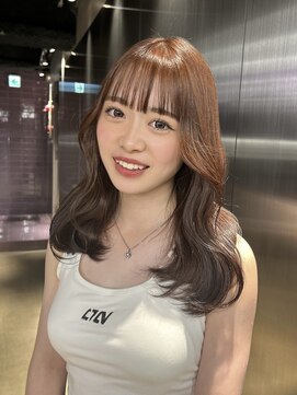 ペレ 原宿(PELE) ワンホンレイヤー/ミルクティーブロンド/ダークブルー/原宿