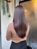 似合わせカット+透明感カラー+TR縮毛矯正 +2step外部補修トリートメント