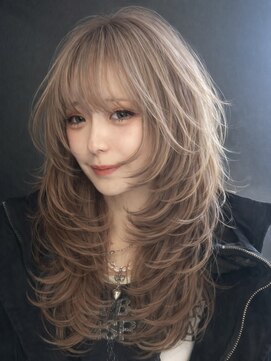 エトワール(ETOILE) レイヤーカット/ベージュカラー/ウルフカット/ルーツカラー