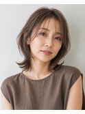 ミディアムレイヤー　白髪ぼかし　ハイライト　40代50代60代