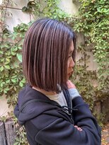 クリーク ボイス ヘアー 東原店(CLIQUE voice hair)&nbsp;透明感ショコラブラウン/ミディアム/ボブ