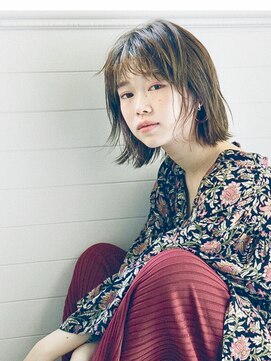 ディッセンバー 渋谷(December) 【December】シースルーバング　クラシカルカジュアルなボブ