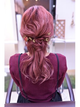 倶楽部ヘアーズ 醍醐本店(HAIR'S) 大人かわいい編みおろし/伏見/醍醐/ヘアアレンジ/30代/40代/50代