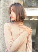 Aimee 町田　前下がりボブ×ココアベージュ