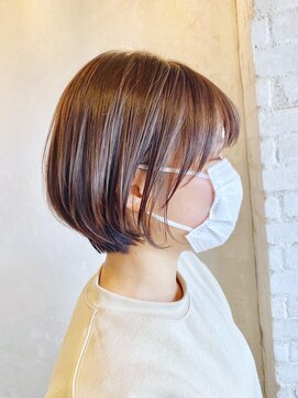 ベルビアンカ(Belle BIANCA) Belle BIANCA 丸みボブ/透明感ブラウン/大人ヘア by yukiho