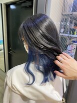 アイコニック 天神店(ICONIQ) ブルー☆インナーカラー