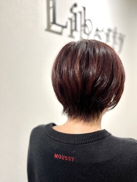 リバティ 吉祥寺(Liberty) 髪質改善/ショートボブ/うる艶ピンクブラウン/吉祥寺/ハイライト