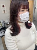 イヤリングカラー ピンク