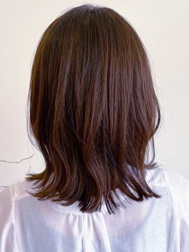 レポヘアー(Repos hair) 20代30代40代髪質改善カラーダークブラウンくびれヘア透明感