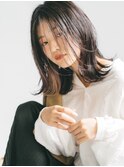 くびれヘア/顔周り/韓国/レイヤーカット/黒髪/ミディアム/横浜