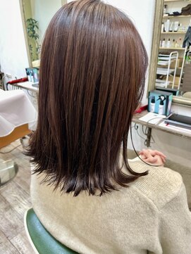 ラテ アトリエ(latte atelier) 大人可愛い/外ハネストレート/アイリス